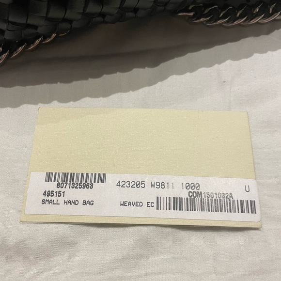 Stella McCartney Weave Chain Faux Leather Becks Shoulder Crossbody Flap Bag - Picture 7 of 7